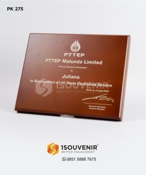 Plakat Kayu PTTEP Malunda Limited