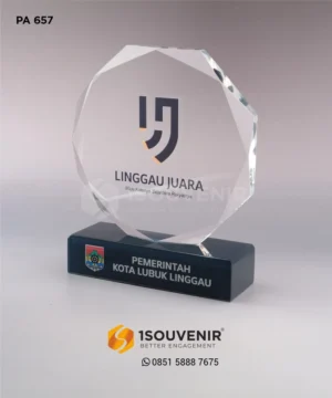 Plakat Akrilik Linggau Juara dari Pemerintah Kota Lubuk Linggau