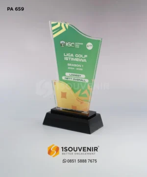 Plakat Akrilik Liga Golf Istimewa Season I Kategori Lowest Nett Overall