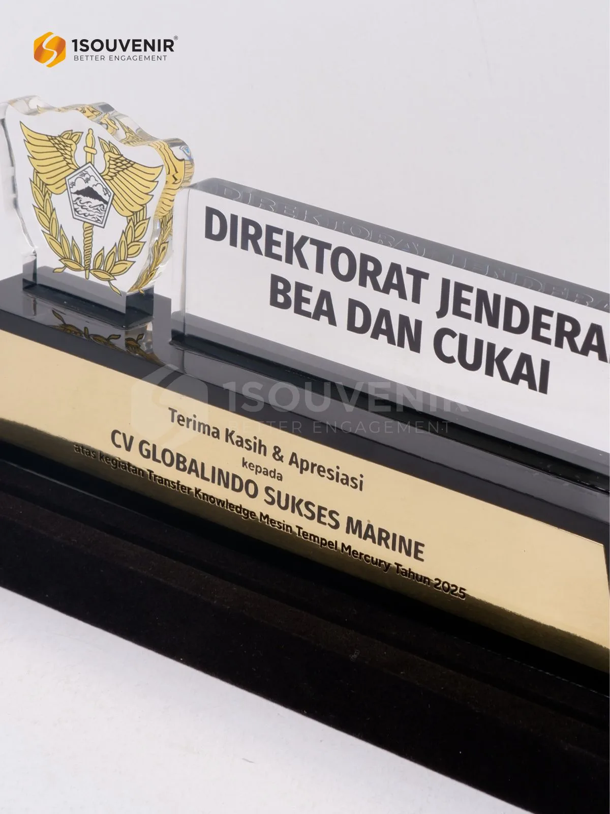 Plakat Akrilik Direktorat Jendral Bea dan Cukai untuk CV Globalindo Sukses Marine 2 DETAIL-PA718 Plakat Akrilik Direktorat Jendral Bea