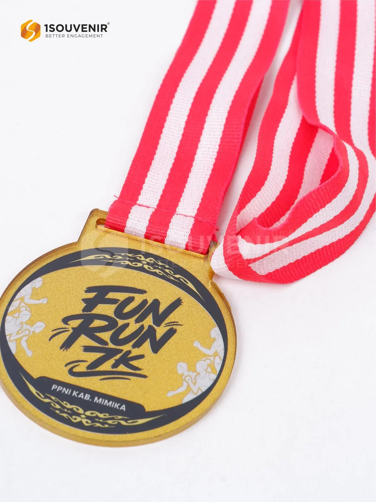 Medali Fun Run 7K PPNI Kabupaten Timika 2 DETAIL-MED381 Medali Fun Run 7K